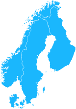 Denmark, Finland, Sweden, Norway